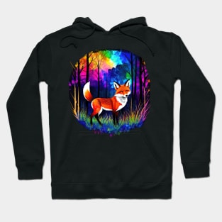 Neon Forest Fox 1 Hoodie